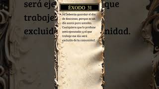 Éxodo 31, 14 #dios #biblia #versiculodeldia