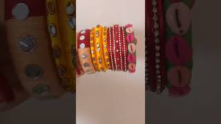 Silk and cotton thread bangles #oldbanglesreuse