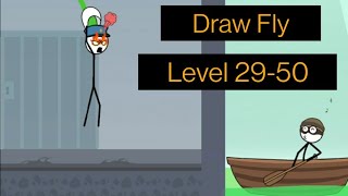 Draw Fly Level 29 to Level 50 Puzzle Solution & Gameplay | Puzzle Games