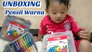 Unboxing Pensil Warna|Mewarnai Ayam dan Ikan| ZAHWA KIDS