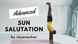 Advanced Sun Salutation in Iyengar Yoga at Bangkok, Thailand