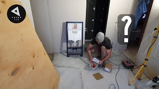 DIY Concealed (wall hung) Toilet Frame Installation. Grohe. Bathroom/kitchen renovation/Part 14