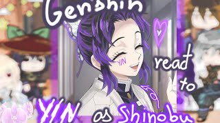 genshin impact react to Y/N | as Shinobu Kochou | #gachareaction #genshin #shinobu |★Moon_Moon★ |^^