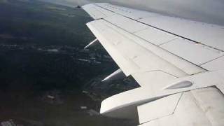 Take off from Dresden Klotzsche Airport on Lufthansa B737