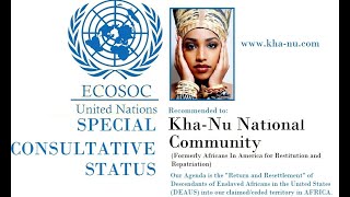 Kha-Nu recommendation for UN Consultative Status