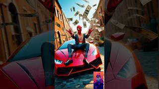 Rich Spider-Man:💵 Cash Jackpot in One Day | #shorts #spiderman #marvel #dc