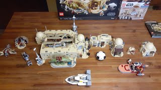 LEGO STAR WARS TATOOINE MOS EISLEY CANTINA, LANDSPEEDER, OBI WAN HUT AND TOT 75290 75299 75270 75271