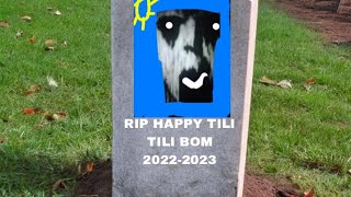 RIP HAPPY TILI TILI BOM YOU WILL BE MISSED