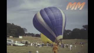 Hot Air Balloon Festival Holker Hall Cumbria 1983 old cine film 281