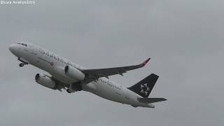 Stormy Turkish Airlines Star Alliance Takeoff at Dusseldorf! | Luca Aviation2019