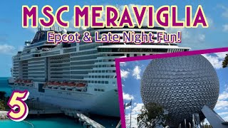 MSC Meraviglia: Epcot festival, space party, & evening fun! | PART 5, January 2024