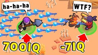 ТРОЛЛЬ 700IQ vs НУБ -7 IQ !!Смешные Моменты Brawl Stars #23