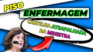 🎯🔥✅ Piso da enfermagem com a cartilha atrapalhada da senhora Ministra da Saúde! 🤡🤡🤡