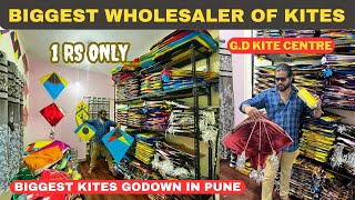 BIGGEST WHOLESALER OF KITES IN PUNE - GD KITE CENTRE || 1000+ VARIETIES - SABSE SASTA SHOP & GODOWN