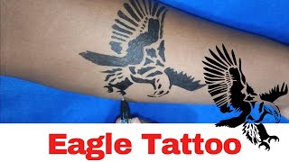 Eagle tattoo on hand 31#tattoo #tattooart #temporarytattoo  #eagle #eagletattoo