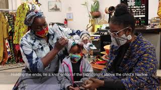 How to Tie West African Head Wraps on Children with KUTULA by Africana