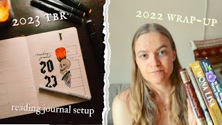 2022 wrap up, january TBR and reading journal setup