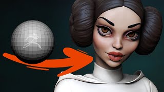 From a Sphere to Princess Leia: Mind-Blowing Zbrush 2023 Star Wars Fan Art