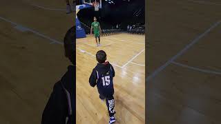 My 8 and 6 Year Olds Getting Buckets With The #harlemglobetrotters #nz #wellington #basketball #kids