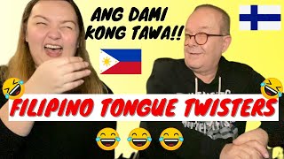 MY FORIGNER DAD TRIES FILIPINO TONGUE TWISTERS | FOREIGNER SPEAKING TAGALOG| Filipina British Life