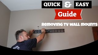 How To Remove A TV Wall Mount (EASY)