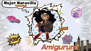 🌺 Mujer Maravilla Amigurumi ⭐ Tutorial Paso a Paso a Crochet