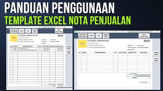 Panduan Penggunaan Template Excel Nota Penjualan Otomatis