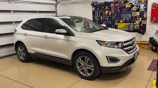 Ford Edge Rear brakes replacement pads and rotors maintenance mode 2015-2018