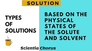 Types of solution based on the physical states of the solute and solvent | Class -10, Chemistry |