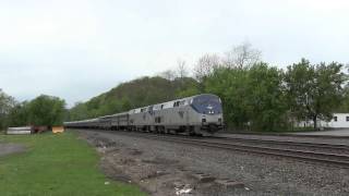 [HD] Amtrak Lake Shore Limited Train P048 at Fonda, NY