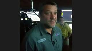 Tony Stewart talks about feeling the car getting loose in a SimCraft motion simulator