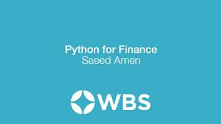 Python For Finance - Saeed Amen - 21 May 2020