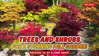 😍 7 BEST TREES & SHRUBS FOR A STUNNING FALL GARDEN! 🍂🌳🍁 // GArdening Ideas