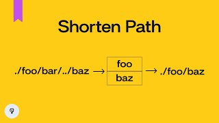 Shorten Unix Path | Stacks and Strings