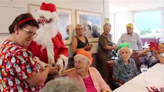 Santa drops by Northcourt Aged Care North Parramatta!