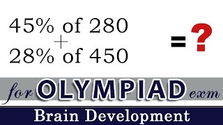 percentage tricks #olympiadseries | Arindam | Brain Development