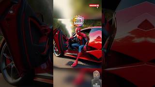 Spiderman, Venom and Captain America in a Supercar Challenge🔥#marvel #spiderman #brawlstars