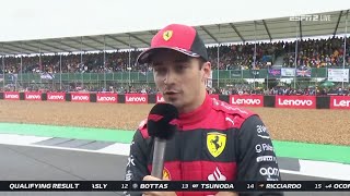 Charles Leclerc Post Quali Interviews - 2022 British GP Qualifying