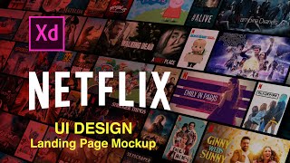 Netflix Website UI Design | Learn UI UX Designing In [ Adobe XD Tutorial ]