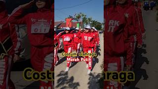 Costum Olahraga merah putih #karnaval #agustusan #gerakjalanlucu #17agustus #gerakjalan