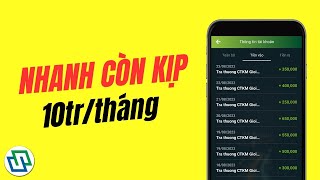 Kiếm tiền online từ app Vietcombank đến 10tr/tháng - Nhanh thì kịp