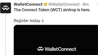 Wallet Connect Airdrop | Reward WCT Token Drop 🤑 500$ To 1000$ profit  chance | Don't miss