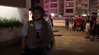 20190714 沙田街坊叫警察走 (轉載) hong kong protest, Shatin residents drive out police