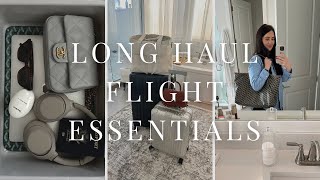 LONG HAUL FLIGHT ESSENTIALS - WHAT I PACK TO STAY ORGANIZED, ENTERTAINED, AND SLEEP ON A 10HR FLIGHT