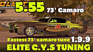 5.55 73’ Camaro Tune! No Limit 2.0 (1.9.9) #nolimitdragracing2 #djsaucepark