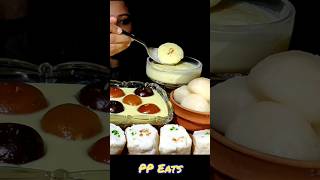 Eating #rasmalai & #kheer 🤤 #shorts  #ppeats #sweet #asmr #mukbang