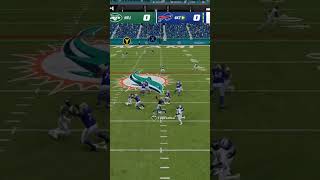 Tua throws an absolute dime on this 60 yard touchdown #madden23 #shorts