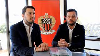 Président de l'OGC Nice, Gauthier GANAYE & Louison AUGER, Directeur Opérations Commerciales