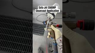 Sata Jet 5500RP Clearcoat Application (Glasurit 100 Line 923-460 Clear)