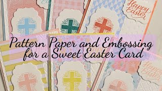 Pattern Paper Play for an Easy and Sweet Easter Card #simonsaysstamp #pinkfreshstudio